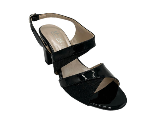 MMconfort Chaussures Femme Sandale à Talon de Cérémonie 6012 Noir