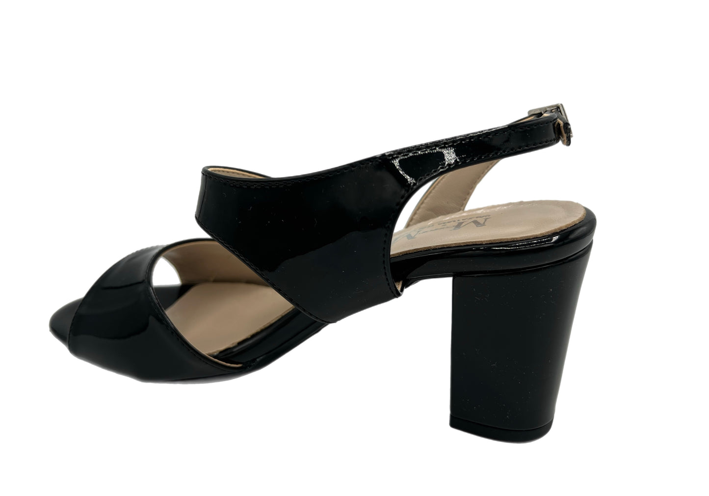 MMconfort Donna Scarpe Sandalo con Tacco Cerimonia 6012 Nero